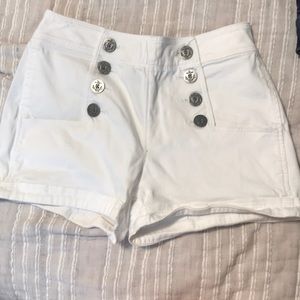 Express white shorts